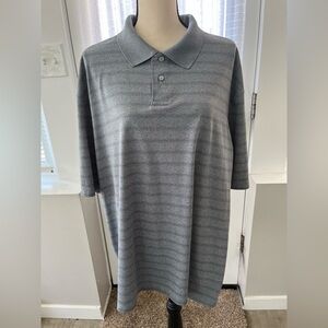 MEN’S HAGGAR COOL 18 GRAY POLO SHIRT